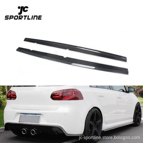 Carbon Fiber Side Skirts Fit for Golf 6/Golf VII/MK6/R20
